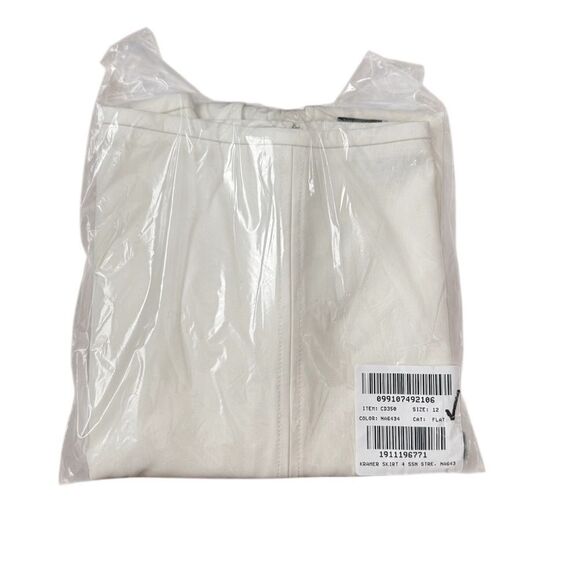 NWT J CREW Pencil midi skirt in four-season stretch in Ivory - Picture 12 of 12